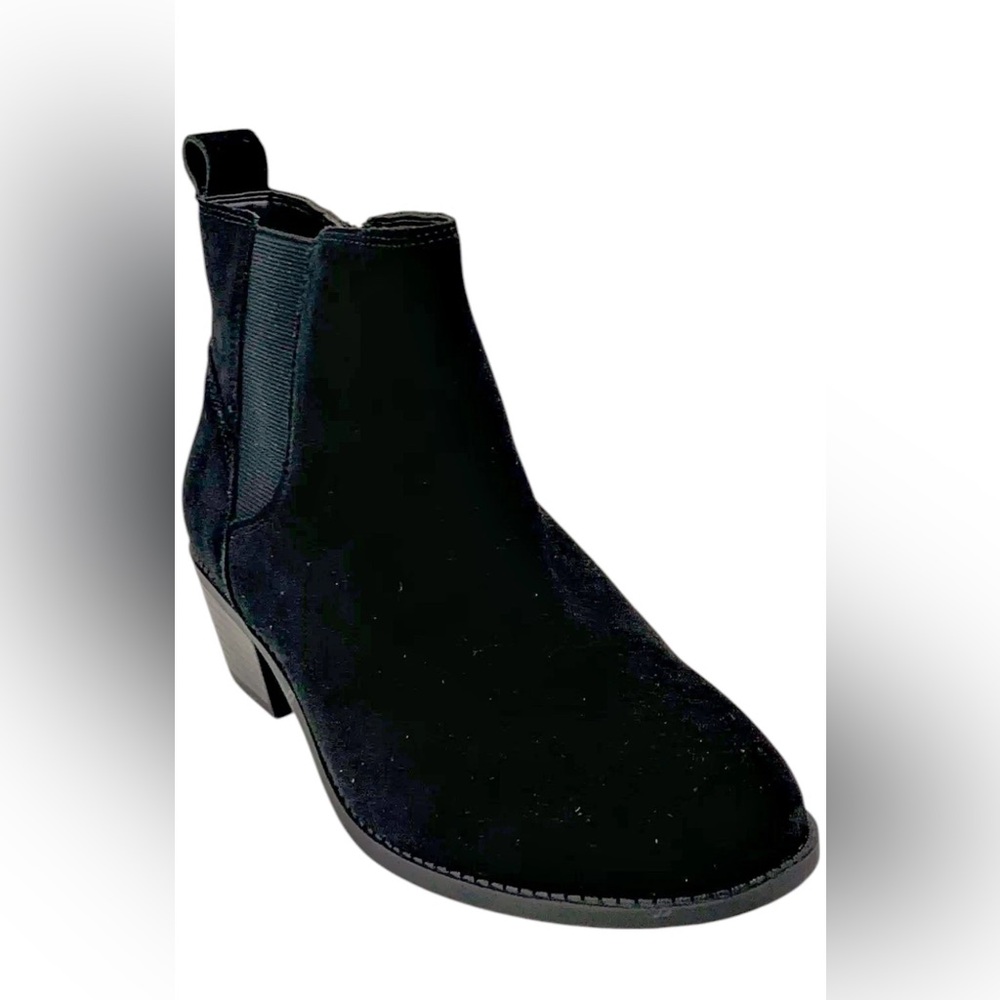 Vionic Water-Repellent Suede Ankle Boots - Roseland - size 12 - Black - NIB